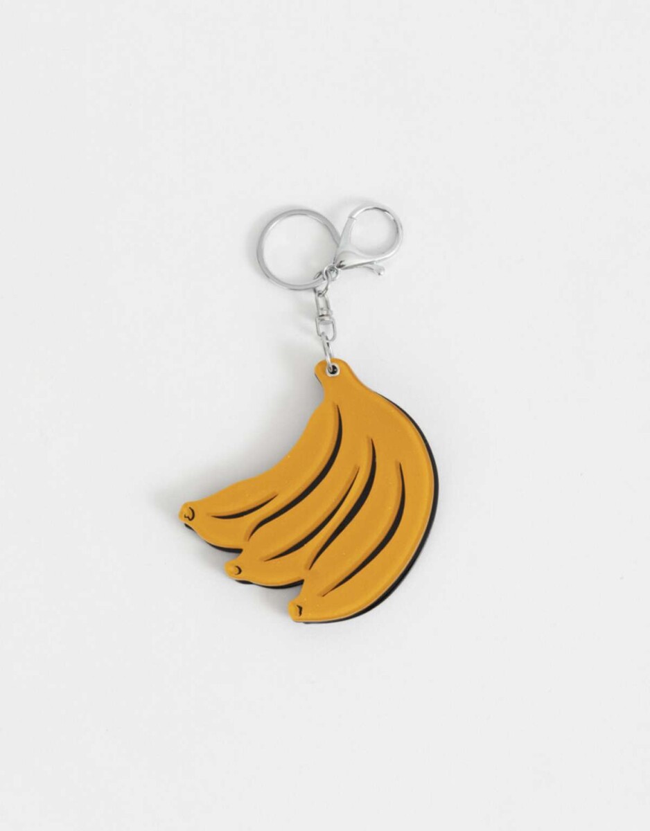 Llavero Y Charm De Banana - Amarillo Medio 