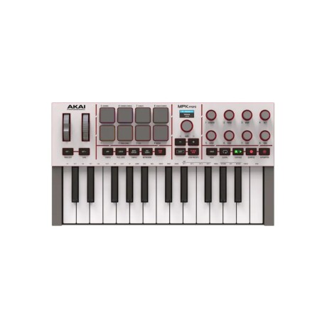 Controlador Midi Akai Mpk Mini 4 Iv Gen Blanco Controlador Midi Akai Mpk Mini 4 Iv Gen Blanco