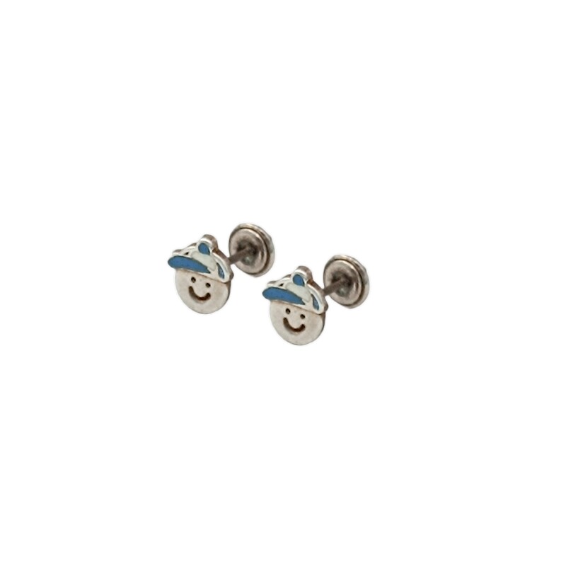 Caravanas Caritas - Plata 925 - Resina - CA3947 sinpiedra