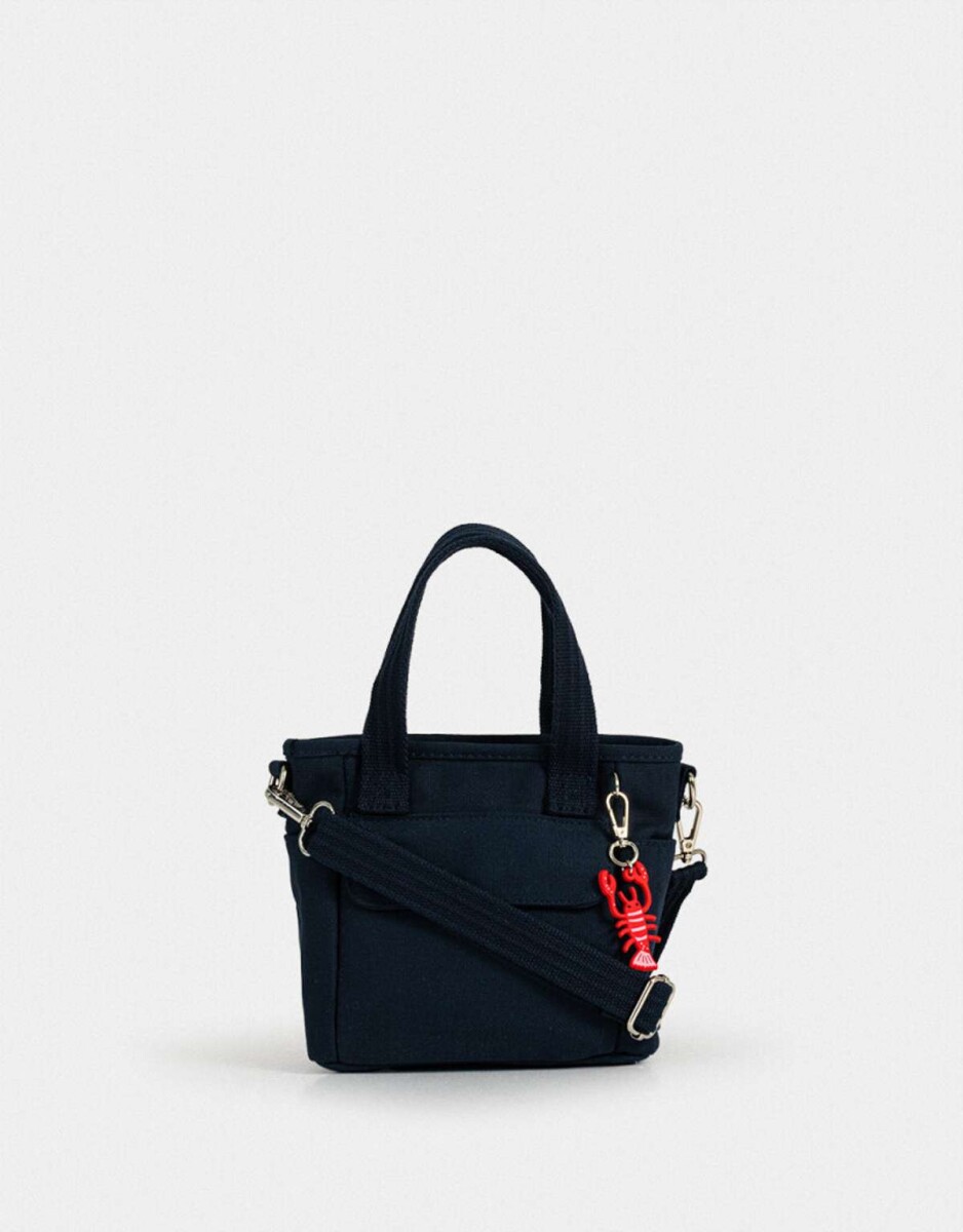 Cartera City Con Charm - Azul Marino 