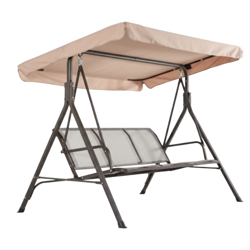 HAMACA MARRON/GRIS C/TECHO 170X110X153CM Unica