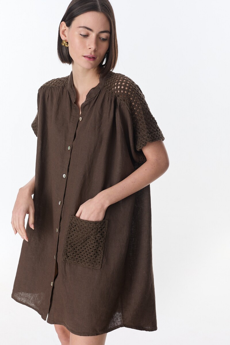Vestido Camisero Ivy - Chocolate 