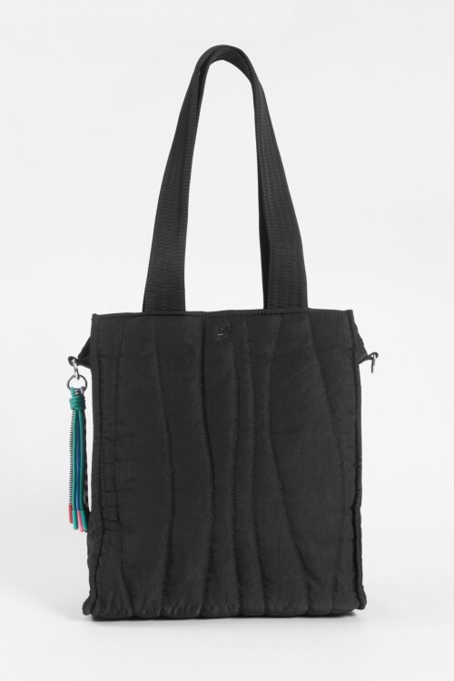 Shopper matelaseada negro