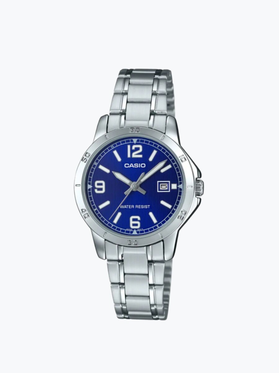 Reloj Casio esfera azul/dama 