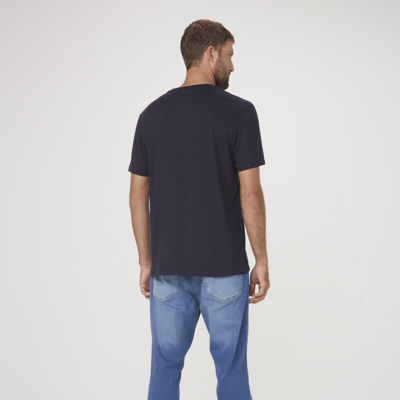 CAMISETA MM MASC AZUL ESCURO