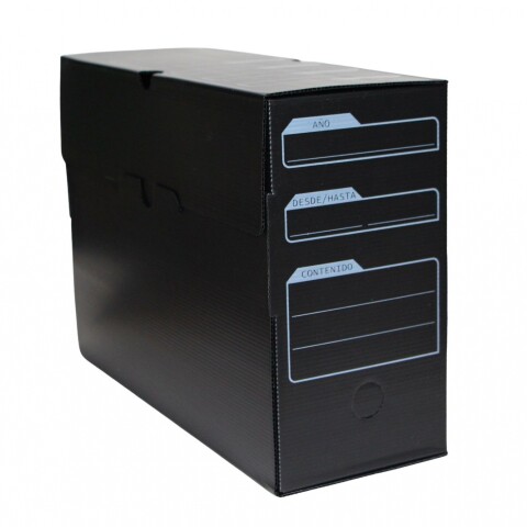 CAJA BIBLOS PARA ARCHIVO DE 13CM COLOR NEGRO CAJA BIBLOS PARA ARCHIVO DE 13CM COLOR NEGRO