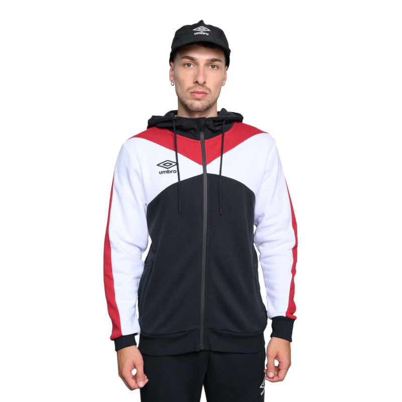 Campera de Hombre Umbro Crafted Negro - Bordo - Blanco