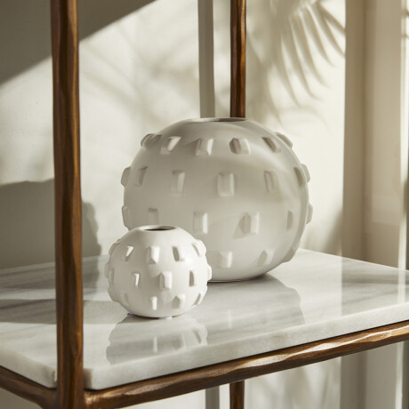 FLORERO CACTUS Blanco - Small