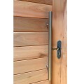 PUERTA EXTRIOR DE EUCALIPTO 2,05 X 0,85 CON BARRAL Y MANIJA PUERTA EXTRIOR DE EUCALIPTO 2,05 X 0,85 CON BARRAL Y MANIJA