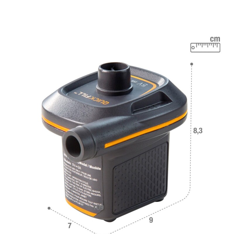 INTEX MINI INFLADOR ELÉCTRICO USB QUICKFILL Intex Mini Inflador Eléctrico Usb Quickfill