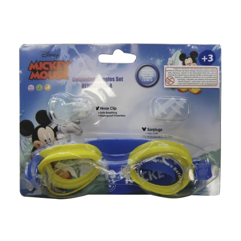 Lentes Natación Frozen con Clip y Tapón Mickey U