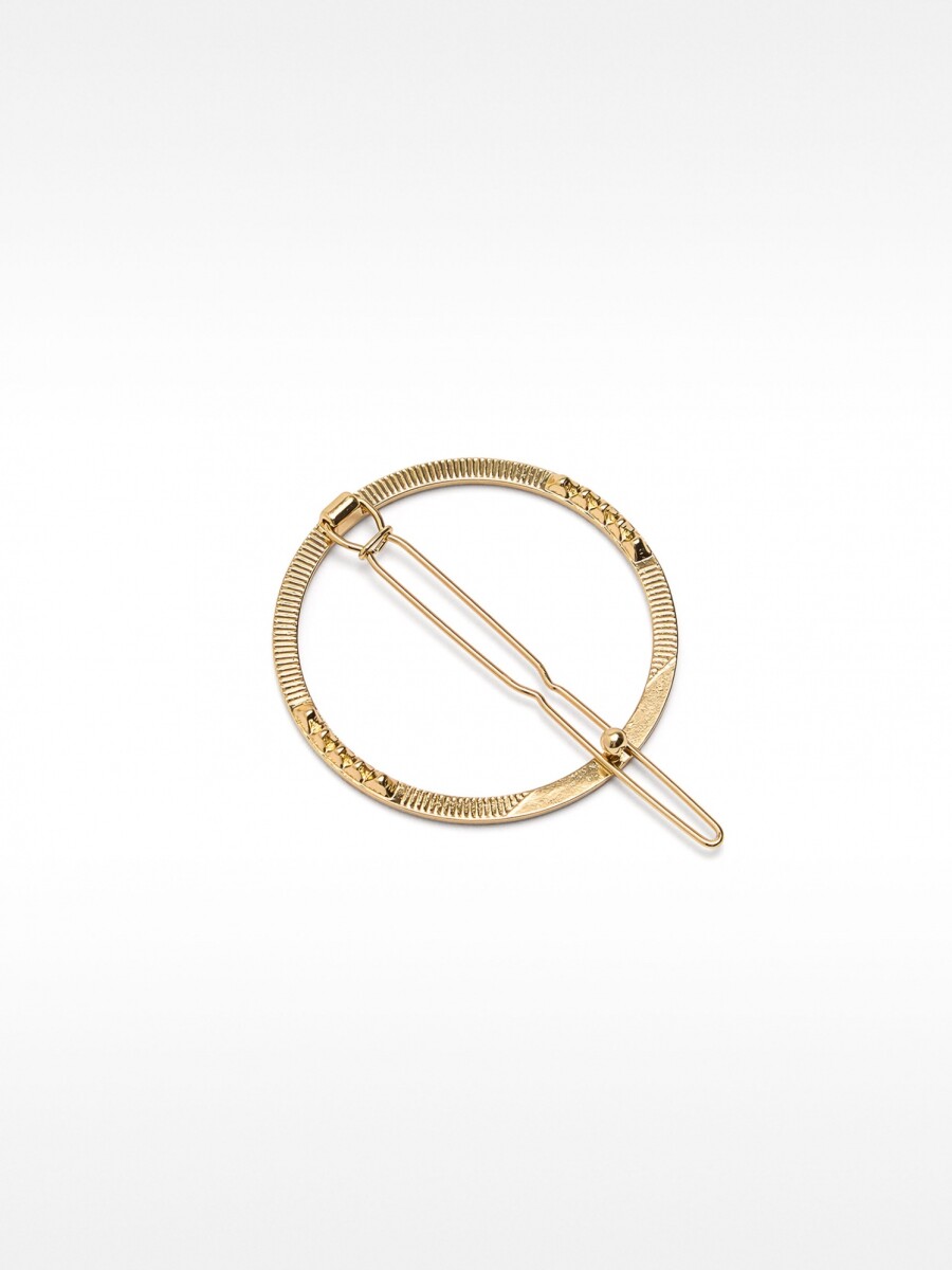 Pinza Circular Dorada dorado