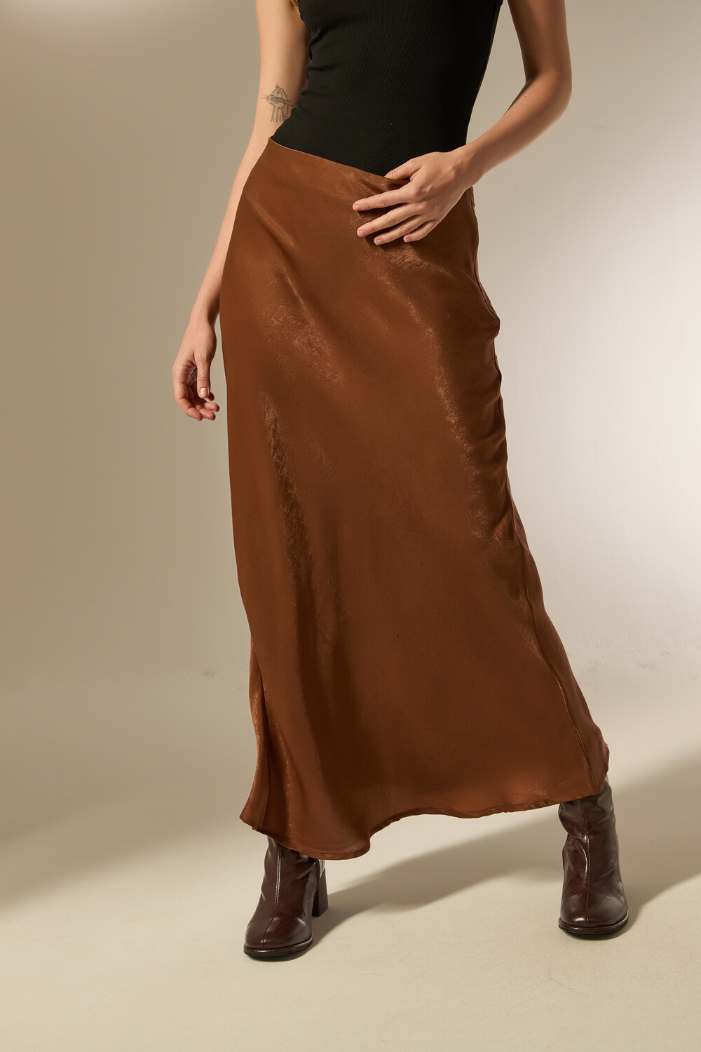 Falda Veylara Marron
