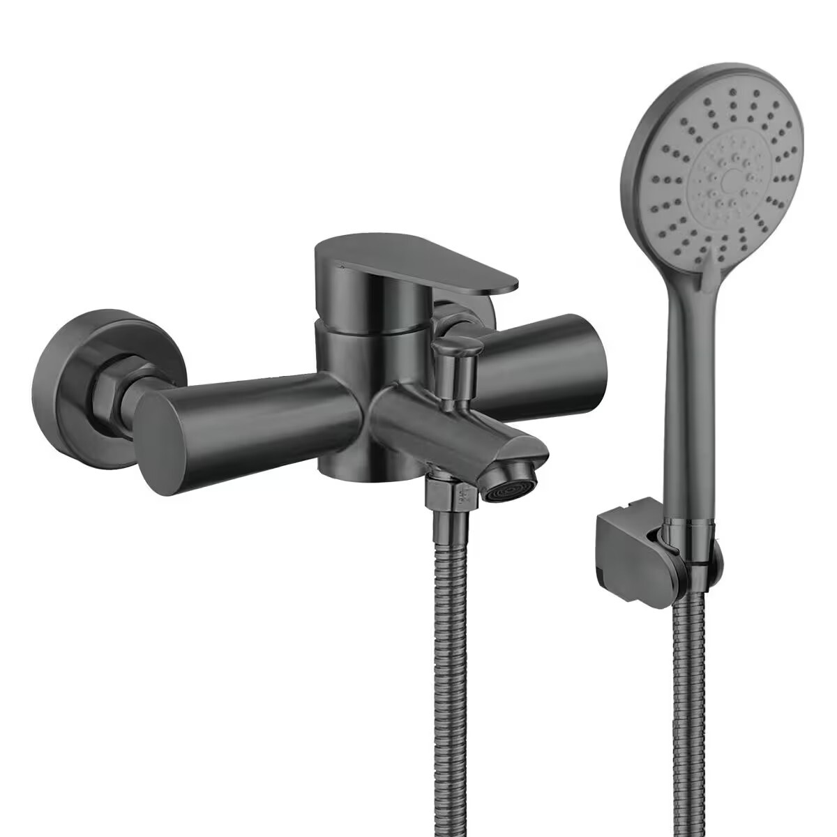 Grifería De Ducha Monocomando Exterior Con Transferencia Celtic Grafito 