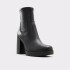SERAPHICA DARK BROWN SMOOTH LEATHER BLACK