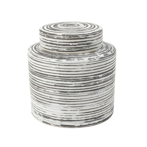 BASE CERAMICA BLANCO COMB C/TAPA 17X22CM Unica