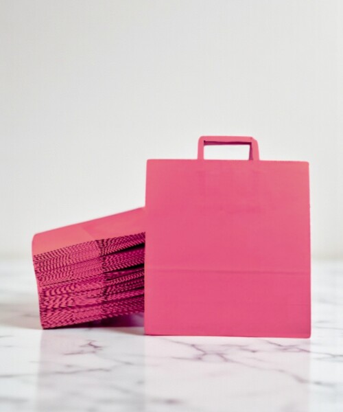 Pack x 50 - bolsa lisa 30x12x32 cm. FUCSIA