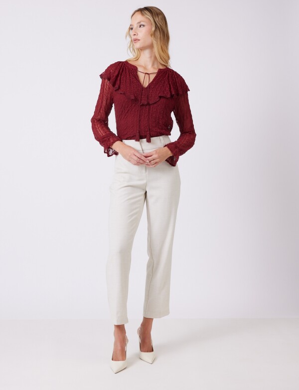 Pantalon Sastrero BEIGE CLARO