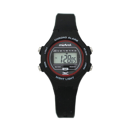 Reloj Mistral Deportivo Silicona Negro. "Producto sin caja" 0