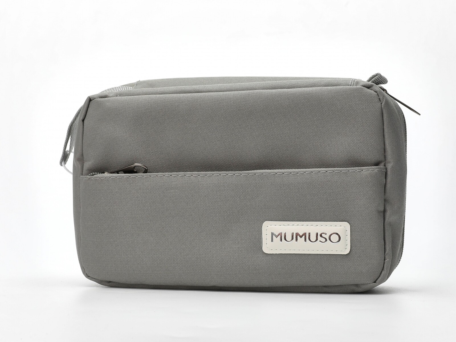 NECESER MULTIFUNCIONAL DE 3 CAPAS CON GANCHO - GRIS 