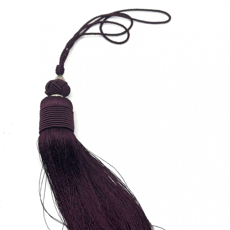 Borla pasamaneria para cortina chica Violeta oscuro