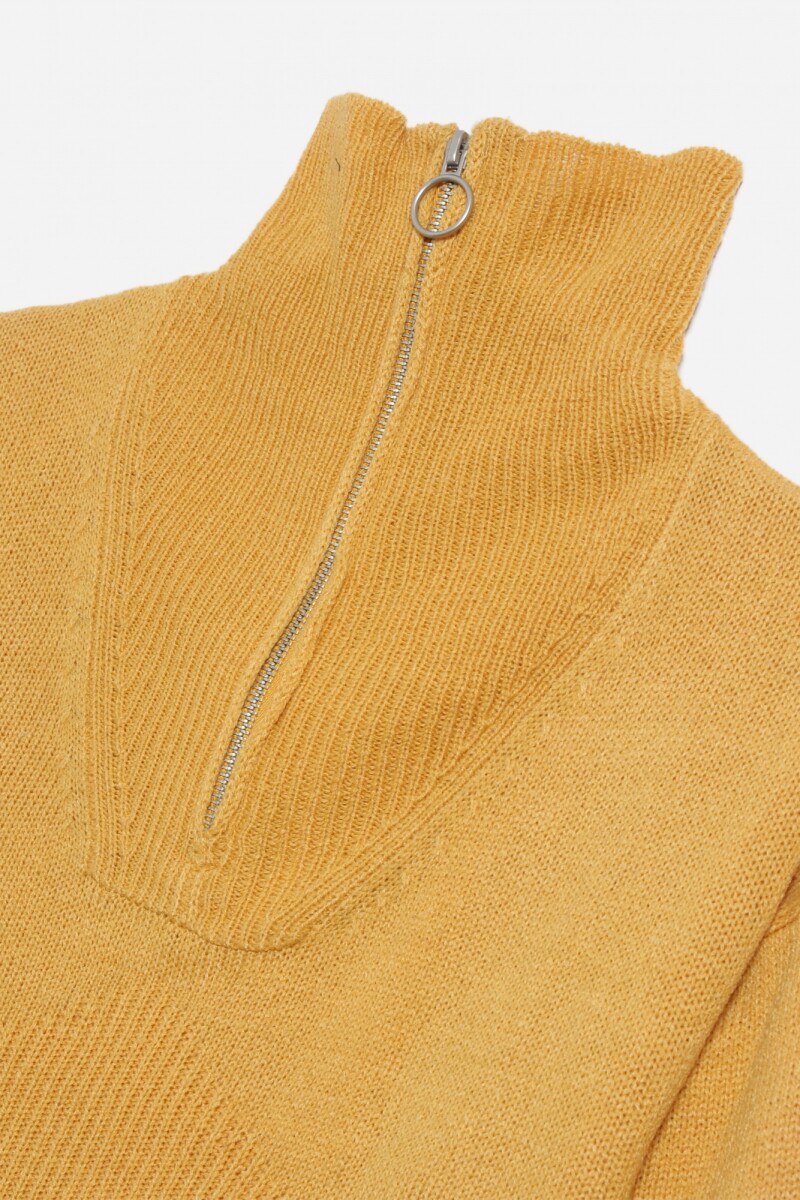 Sweater largo medio AMARILLO