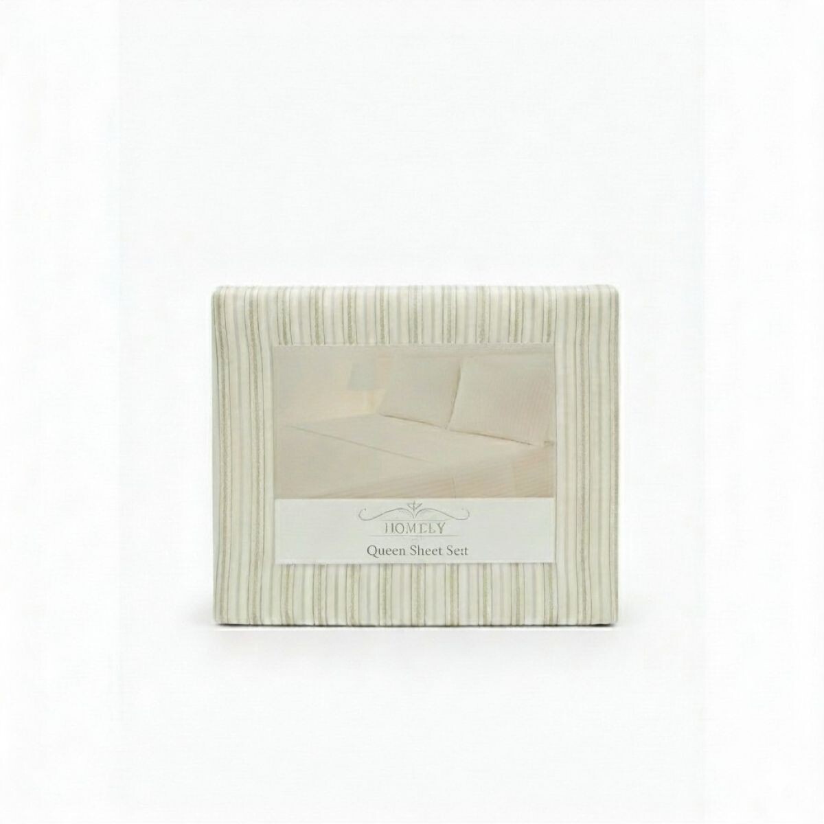 JGO SABANA ESTAMP BEIGE QUEEN 160X200+30CM 4PZAS 