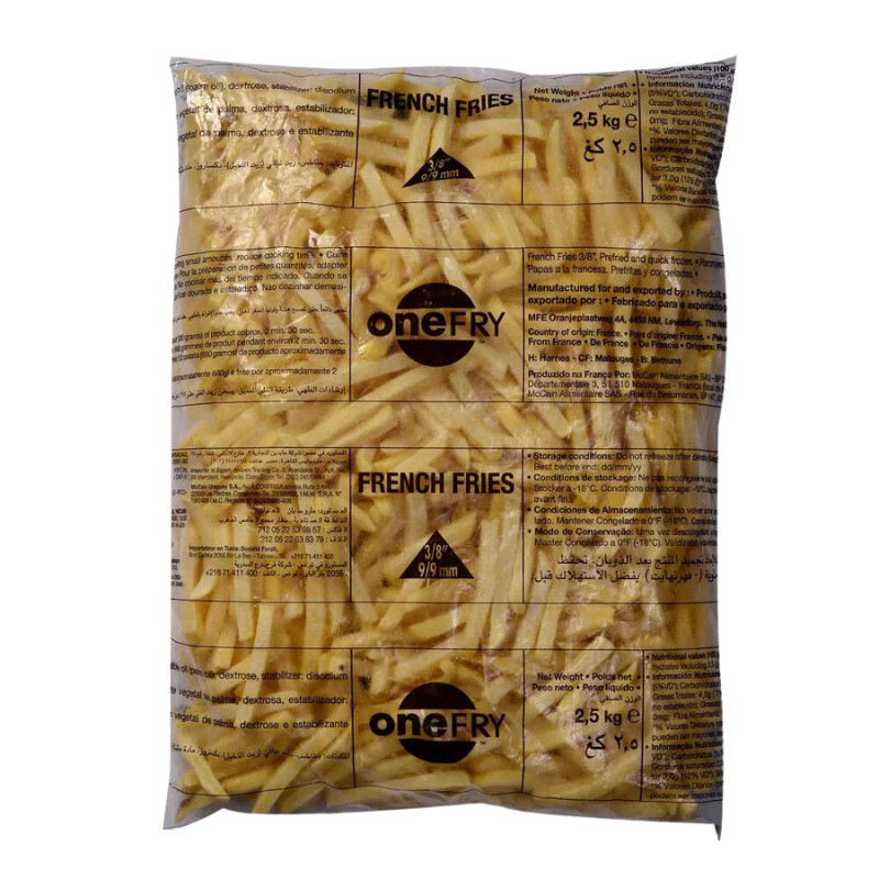 Papas fritas One Fry - 2,5 kg Papas fritas One Fry - 2,5 kg