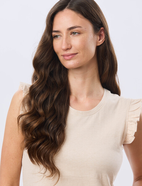 REMERA LISA DE ALGODÓN Beige