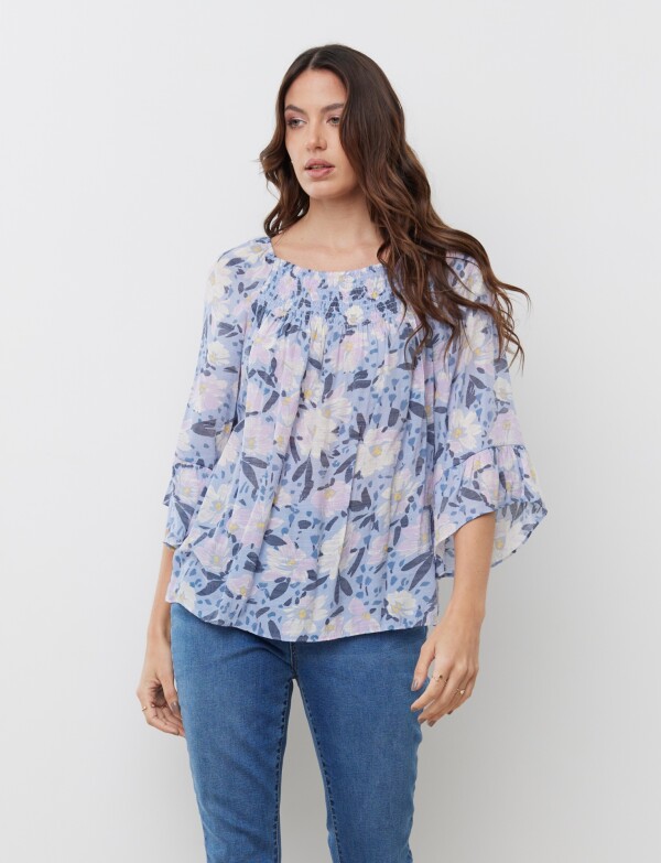 Blusa Printed AZUL/MULTI