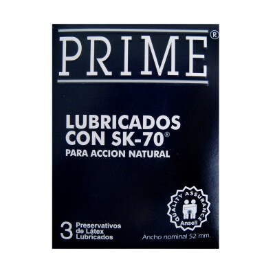 Preservativo Prime Lubricado Sk 70 3 Uds. Preservativo Prime Lubricado Sk 70 3 Uds.