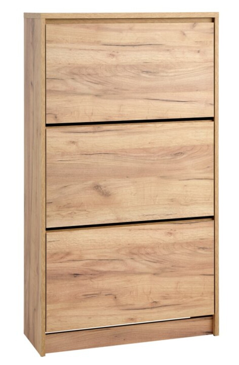 Zapatero LIMFJORDEN 3 compartmientos roble natural 