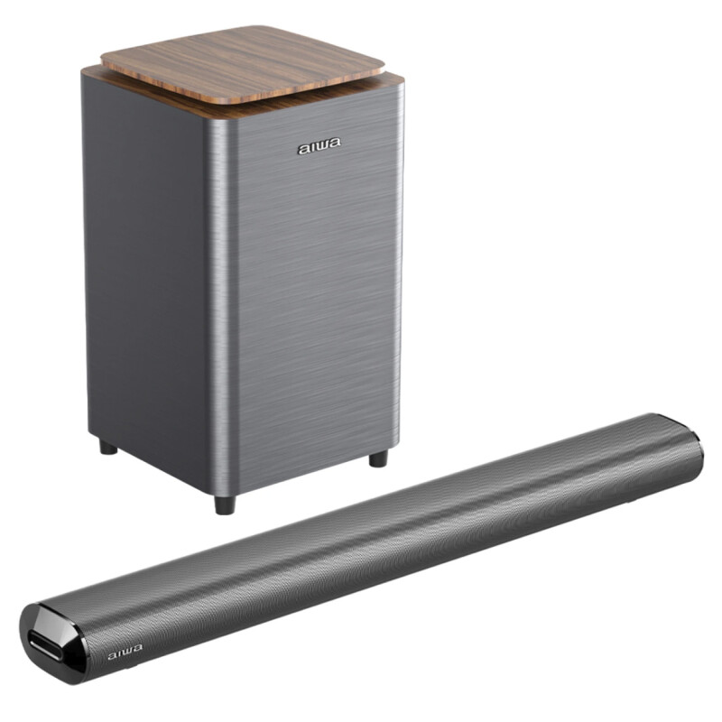 Barra de Sonido 2.1 con Subwoofer 160W Aiwa AWSBH23WW Barra de Sonido 2.1 con Subwoofer 160W Aiwa AWSBH23WW