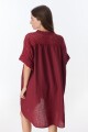 Vestido Camisero Ivy Bordeaux