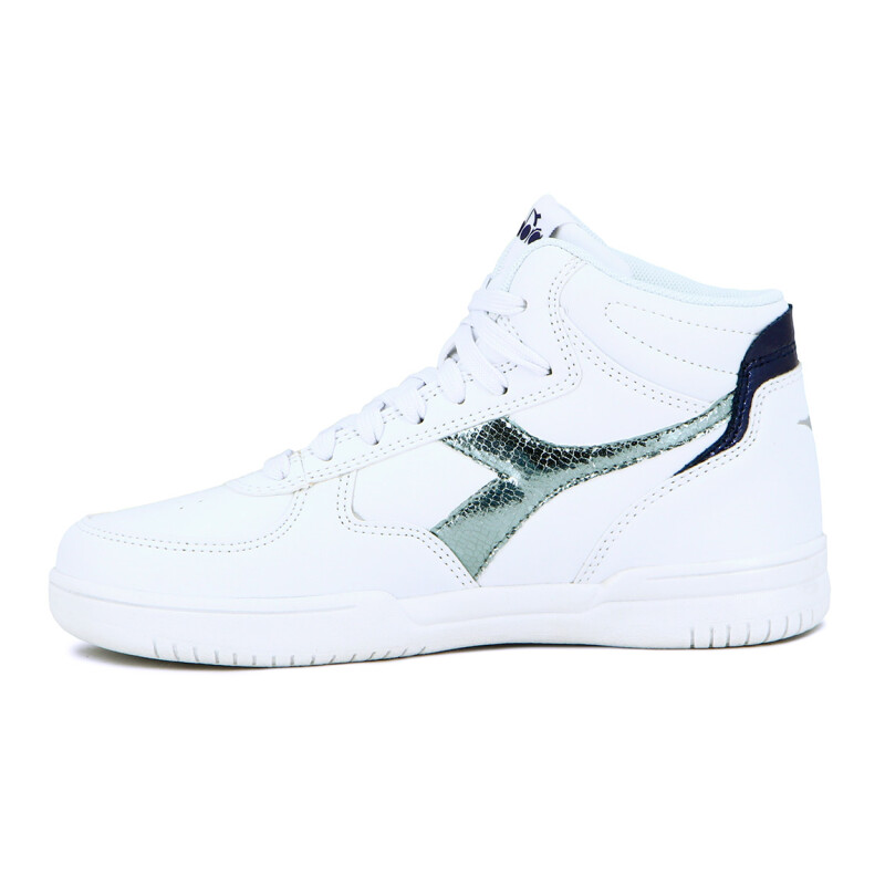Diadora Calzado Lifestyle RAPTOR MID CRYSTAL WN Blanco-Plata
