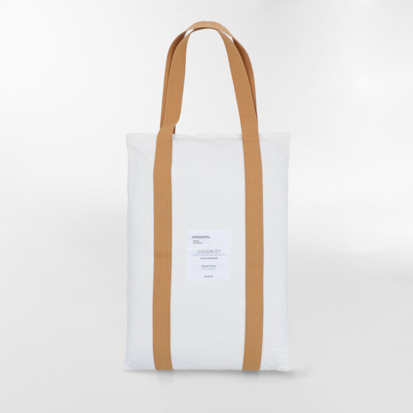 CUBRECAMA BAMBOO MUSLIN BLANCO - SUPER KING