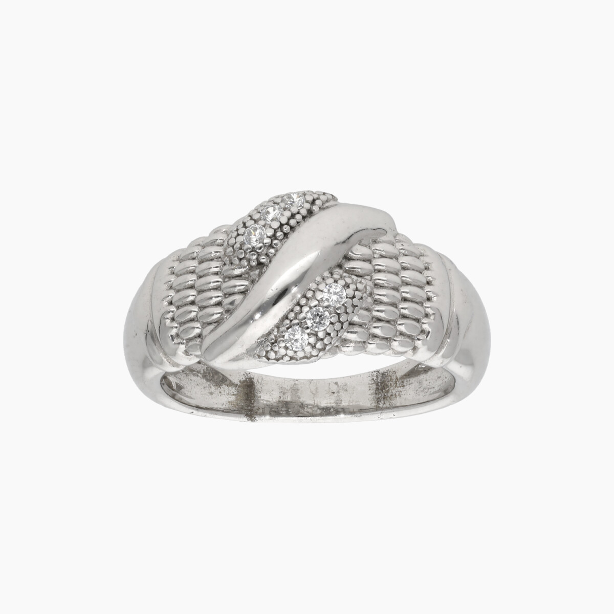 Anillo En Plata 925 Con Circonias 