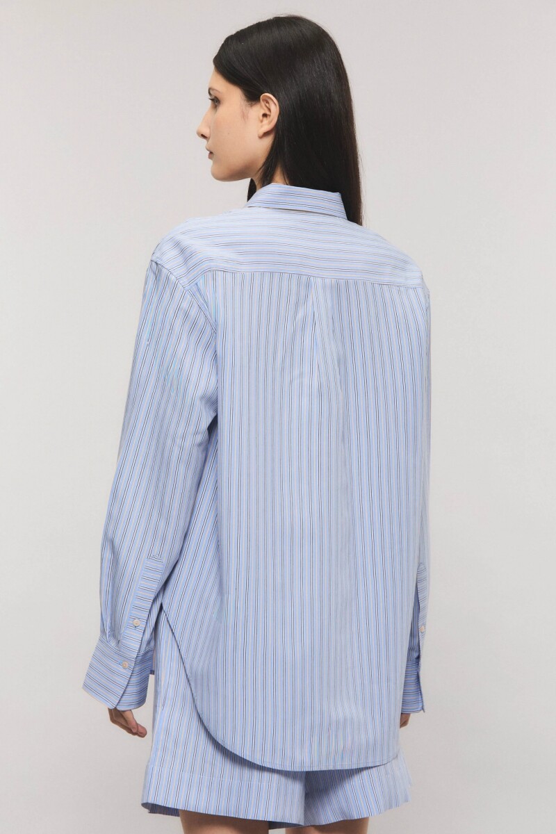 CAMISA SAILOR LINE Celeste