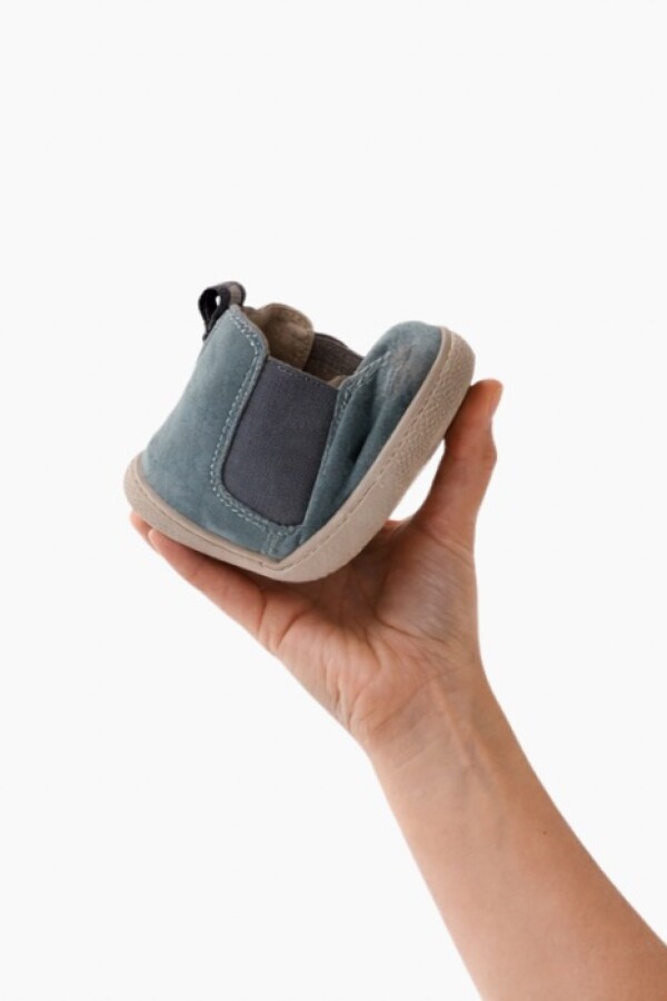 Bota chelsea serraje ocean Azul