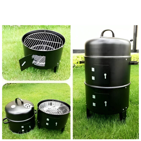 Ahumador Parrilla Barbacoa 3 En 1 Portátil A Carbón Cpg006010