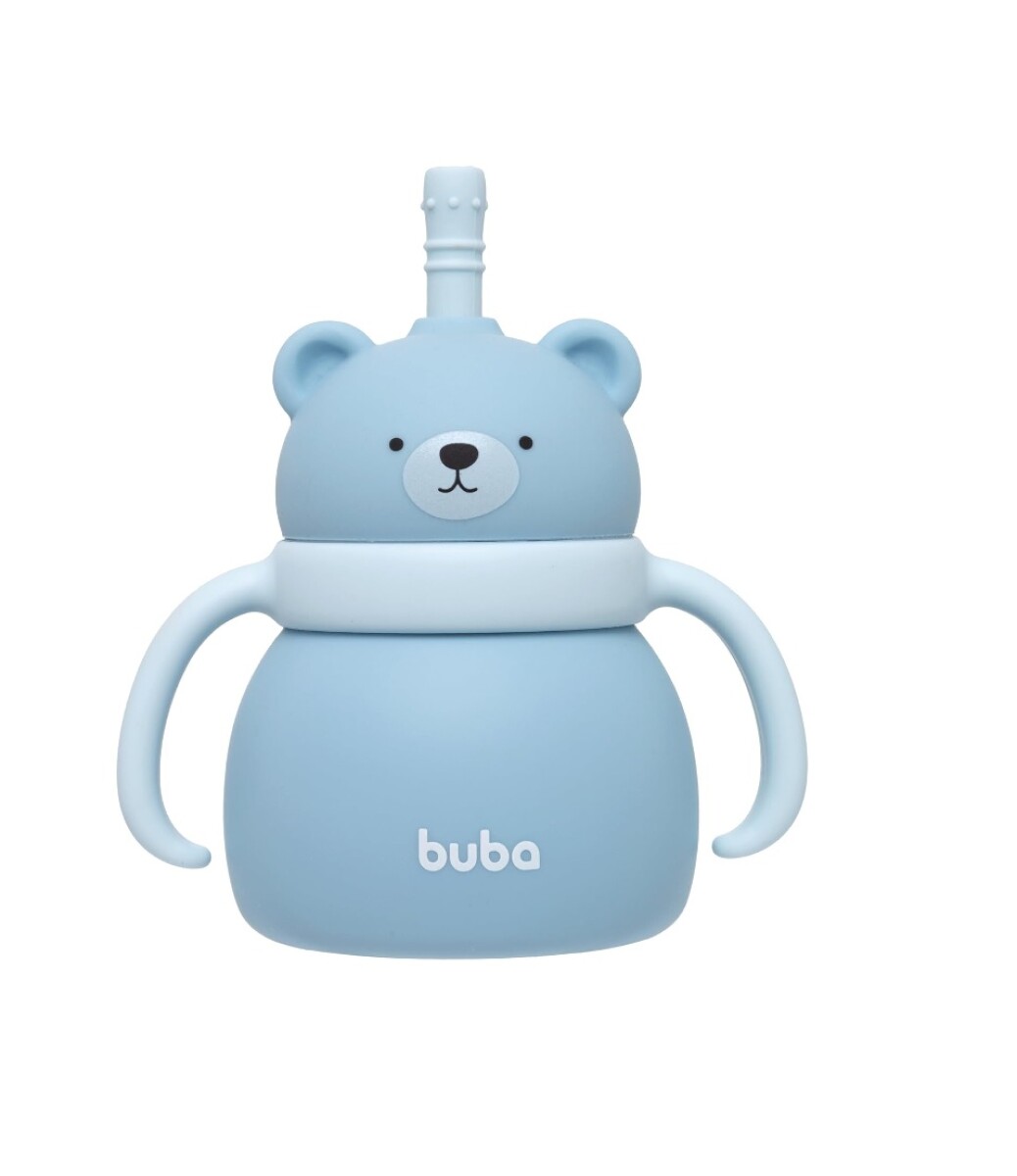 Vaso silicona OSITO BUBA - celeste 