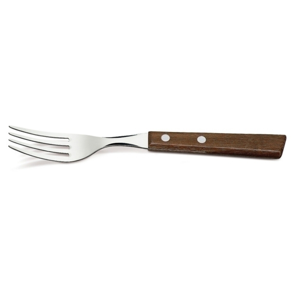 Tenedor mango de madera, modelo TRADICIONAL, 12 piezas -TRAMONTINA - TN8215 