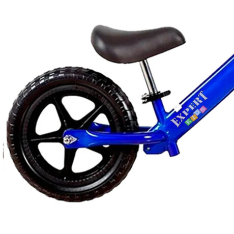 Bicicleta De Metal Sin Pedales P/ Niños Ruedas Goma Azul