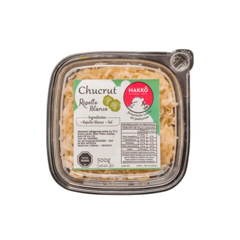 Chucrut Repollo Blanco Hakko 500g Chucrut Blanco Clara 1/2k