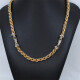 Collar En Oro 18K Combinado. Cierre Marinero Collar En Oro 18K Combinado. Cierre Marinero
