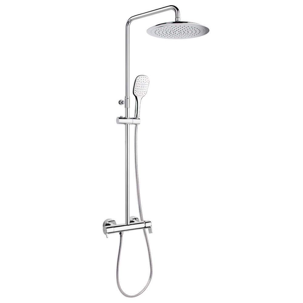 BARRAL CON DUCHA CROMO C/ROSETA REDONDA 937415RP300 Barral Con Ducha Cromo C/roseta Redonda 937415rp300