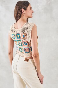 Top Crochet Nacar