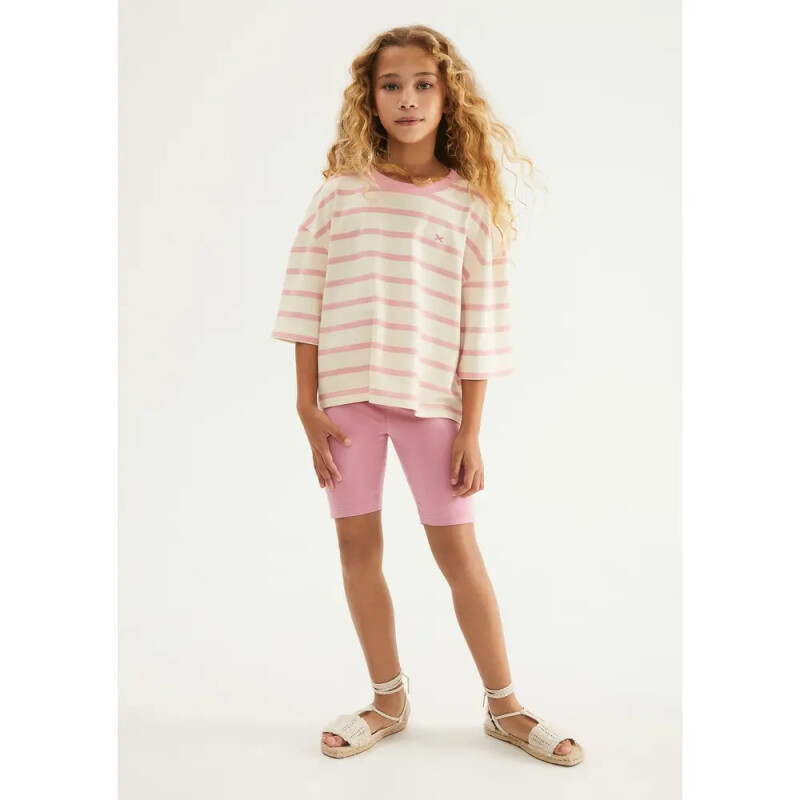 BERMUDA CICLISTA FEM ROSA CLARO