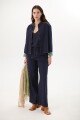 PANTALON LINO ART AZUL