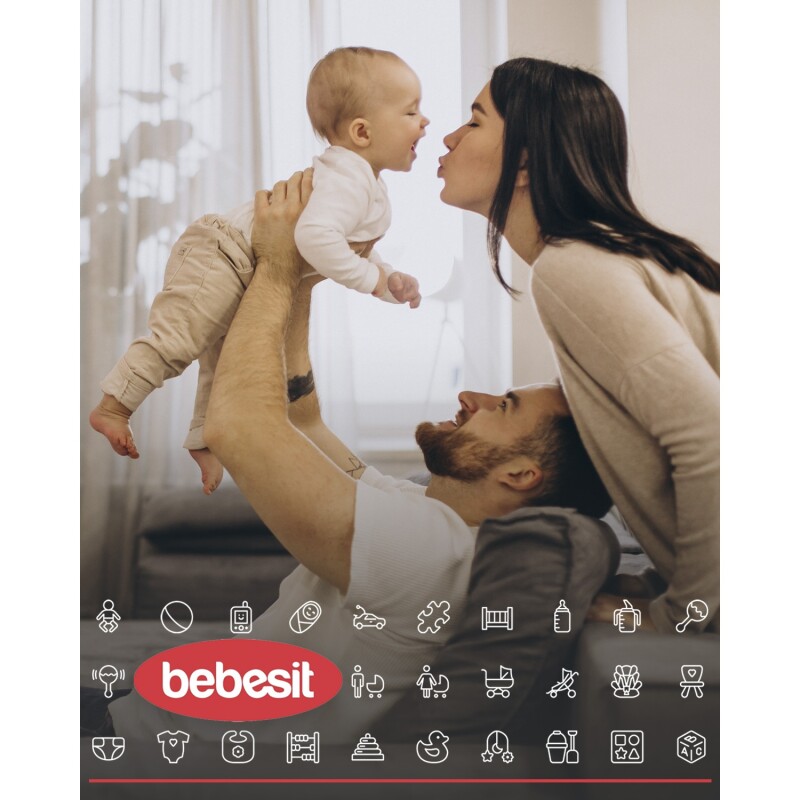Coche de bebé + silla para auto Bebesit Travel System Sienna Rosa